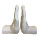 Pair of O-hand bookends