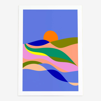 The Waves 2 - art print (A3)