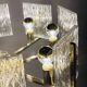 Lustre vintage en laiton Iceberg