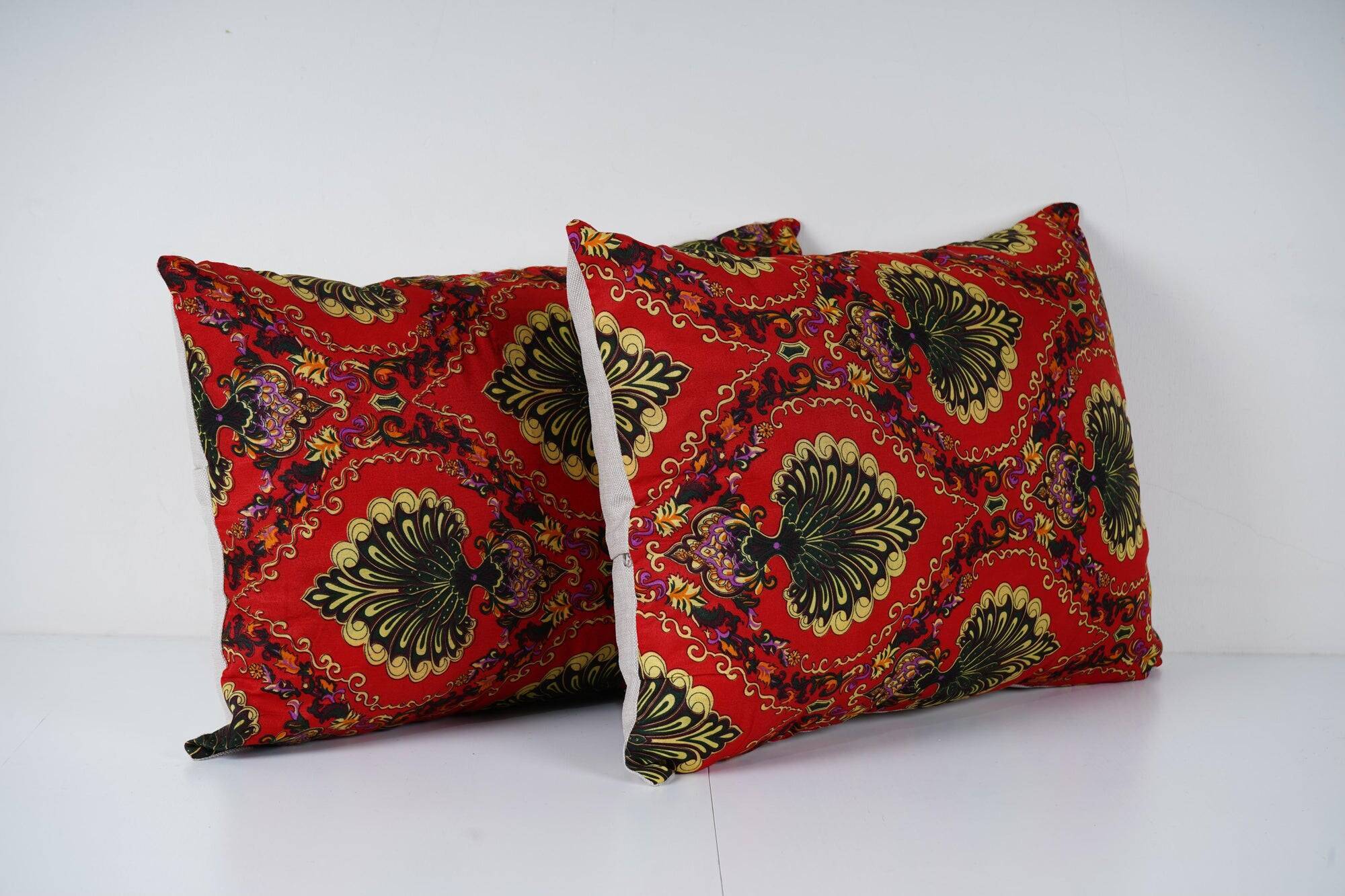 Set of 2 vintage Turkish cushion covers 41x56 cm