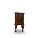 art deco walnut serpentine nightstands, 1920s