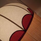 Lampshade "Vilma" in Japanese paper with fringe