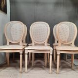 Set of 6 Louis XVI style caned chairs