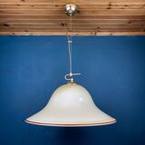 Beige Murano glass pendant light by De Majo, Italy, 1970s.