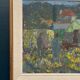 Original Swedish Oil on Panel – “Farm” by Svän Grandin – Signed – Vintage