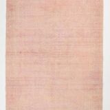 Tapis Anatolien Vintage Fait Main en Laine,Tons Rose Poudré & Beige 265x166