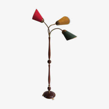 Floor lamp 1950 with 3 colorful lampshades