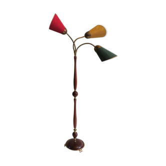 Floor lamp 1950 with 3 colorful lampshades