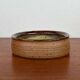 Mid-century modern Danish studio pottery bowl by Bente Lemche, 1960s.