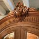 Wardrobe with pediment late nineteenth with Louis XVI style mirrors