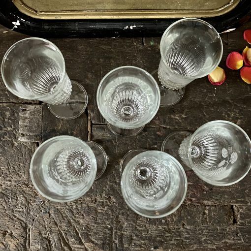 Series of 6 champagne flutes