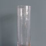 Bubble glass cylinder vase