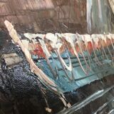 Marine painting 60.5 x 90 x 20 cm