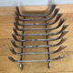 Large 19th century wrought iron log rack