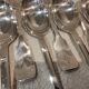 12 silver plated dessert spoons, Francia goldsmith, single-flat, 18.7cm