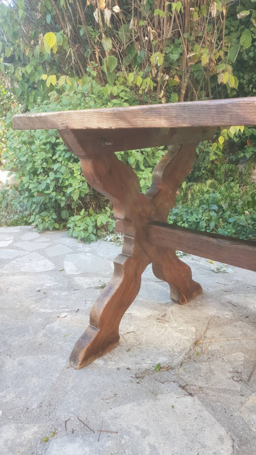 Antique oak farmhouse table