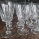 Lot de 12 verres à vin blanc en cristal ciselé