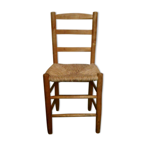 Chaise en bois clair - assise