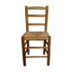 Light wooden chair and mulched seat, 50s-60s
