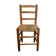 Light wooden chair and mulched seat, 50s-60s
