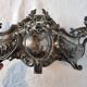 Late 19th century plated bronze planter, Louis XV style rocaille decoration