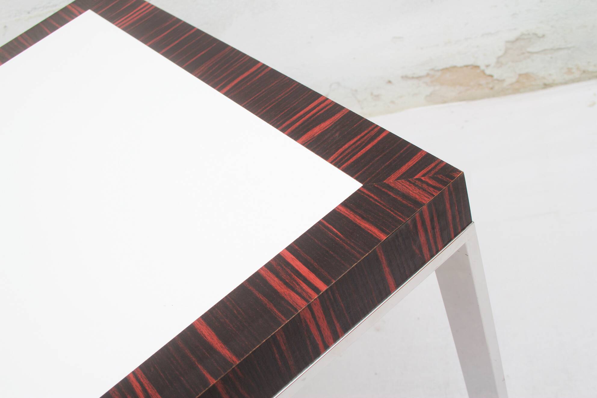 design cube table in chrom rosewood 64cm