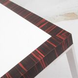 design cube table in chrom rosewood 64cm