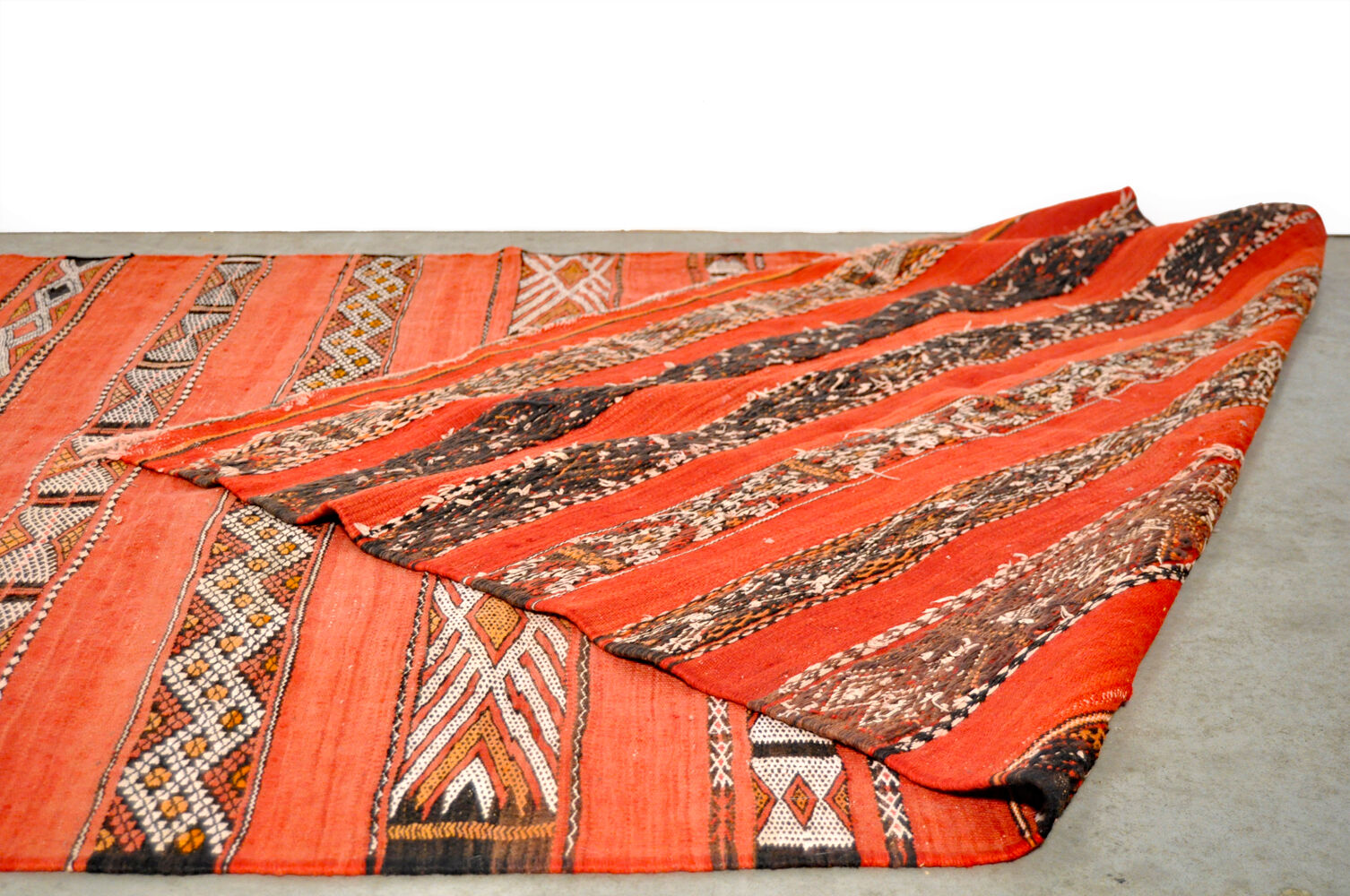 Hand-knotted rug from Morocco, 1980s  270x142cm