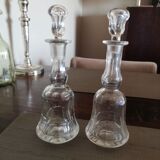 Pair of crystal abstinthe decanters late 19th/early 20th century