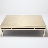 Table basse en laiton signée Willy Daro 1970