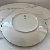 Ribbed dish in half Lunéville porcelain - Régence model