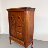 Oak linen closet from the 1930s, Norway
