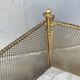 Antique fireplace screen from the 19th century, Napoleon III spark guard.