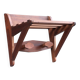 1950s wall coat rack in teak