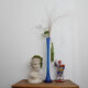 Large blue soliflore vase 70cm
