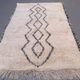 Moroccan Berber rug 200x142 cm vintage Beni Ourain, Atlas, tribal, clearance