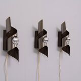 3 Appliques murales Raak Space Ace mode ''Wokkel'' 1970