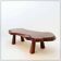Large brutalist "live edge" mid-century coffee table