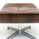Lounge chair and ottoman leather and bentwood 60/70