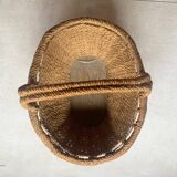 Panier en corde vintage