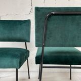 Paire de chauffeuses vintage