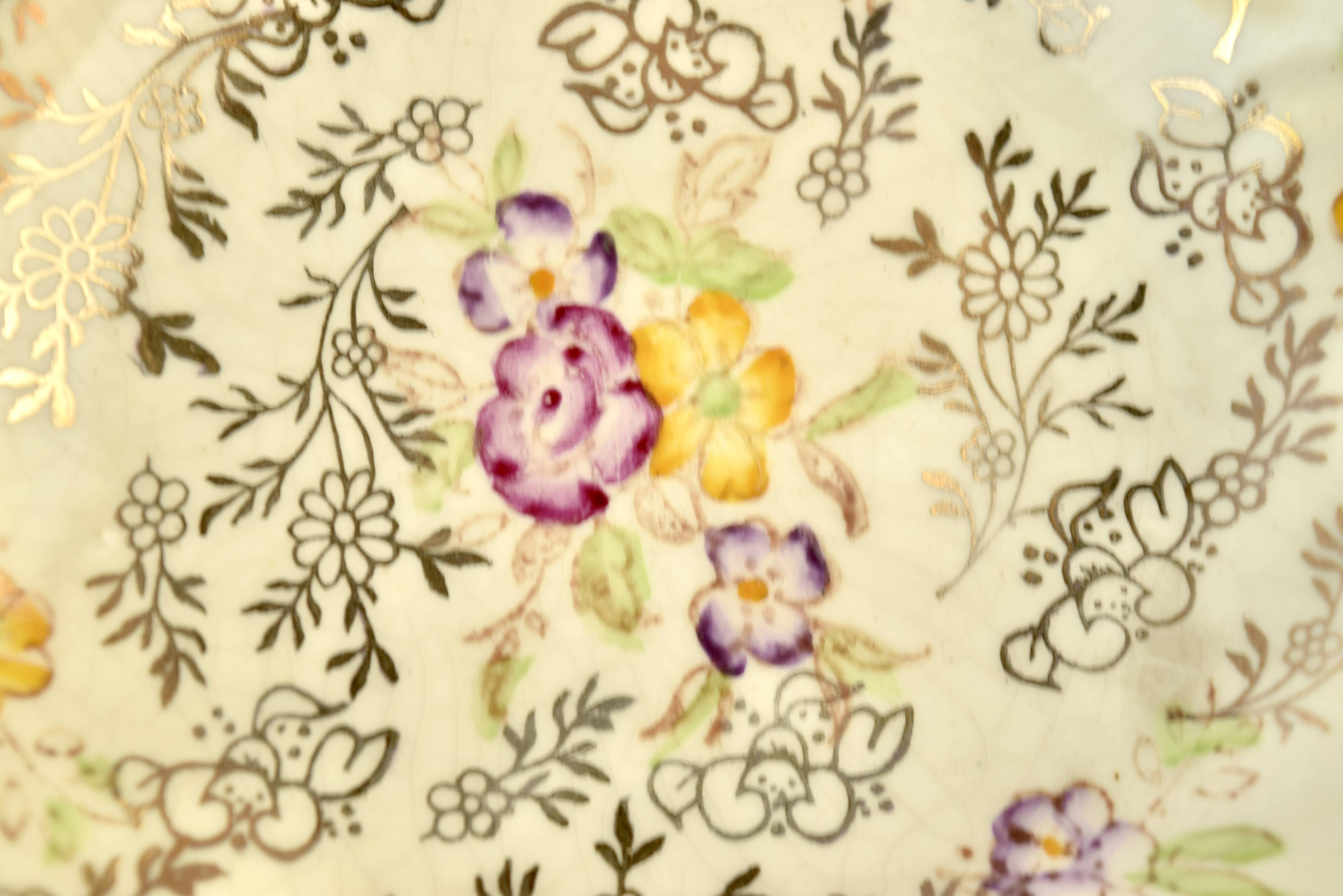 Vintage porcelain zakouski display James Kent Ltd - Longton - Made in England