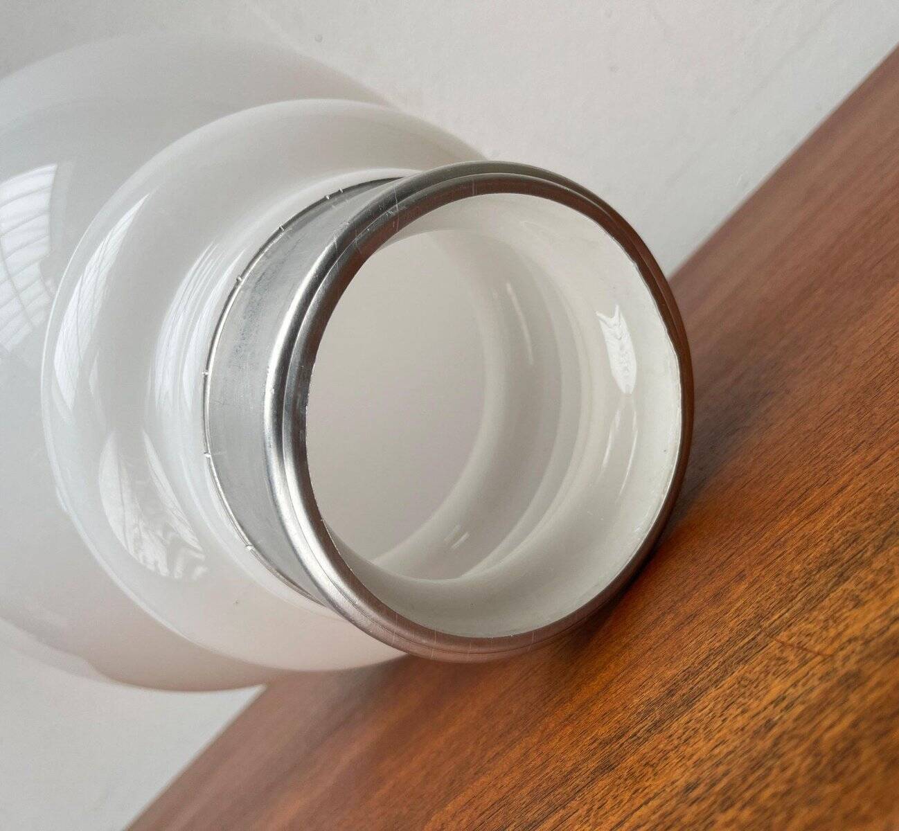 Italian replacement glass for mid-century space age spy lamp by Mazzega, 1960s.