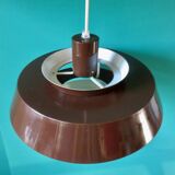 Suspension laqué brun, modèle taklampa par "e.s.horn", danemark 1970