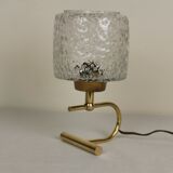 Brass and glass lamp