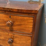 Antique Bow front chest of drawers