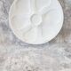 6 french porcelain oyster plates