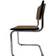 Set of 4 vintage chairs model Cesca B32 in black and chrome
