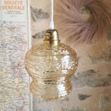Vintage 60s portable lamp, linen cable.