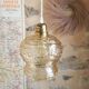 Vintage 60s portable lamp, linen cable.
